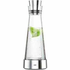 Bestes Angebot 🔥 Emsa Kühlkaraffe FLOW Slim 1,0 Liter Glas / Edelstahl ✨