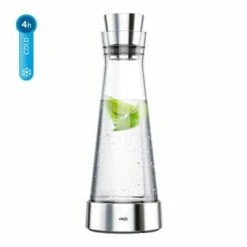 Bestes Angebot 🔥 Emsa Kühlkaraffe FLOW Slim 1,0 Liter Glas / Edelstahl ✨ -Thermos cup Sale unnamed file 1037