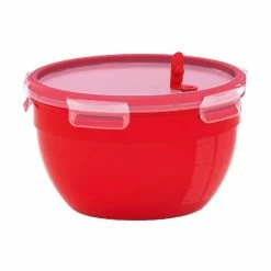 Blitzangebot 😍 EMSA Microwellendose Clip & Micro, 1,1 Liter, Rund, Rot ⌛