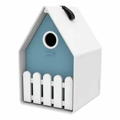 Angebote ✔️ Emsa Vogelhäuschen LANDHAUS, Kunststoff, Weiß/altblau 😍