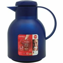 Bester Verkauf 🛒 Emsa Isolierkanne SAMBA 1 Liter Quick Press, Farbe Transluzentes Dunkelblau 💯 -Thermos cup Sale unnamed file 1356