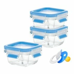 Billig ✔️ EMSA Clip & Close Glas, Set, Quadratisch, 0,2 L, Blau, Transparent, Polypropylen (PP), Thermoplastisches Elastomer (TPE), Deutschland 🤩 -Thermos cup Sale unnamed file 1441