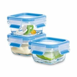 Billig ✔️ EMSA Clip & Close Glas, Set, Quadratisch, 0,2 L, Blau, Transparent, Polypropylen (PP), Thermoplastisches Elastomer (TPE), Deutschland 🤩 -Thermos cup Sale unnamed file 1442