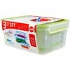 Billig 😀 Emsa Frischhaltedose CLIP & CLOSE, 3er Set, 0,55/1,0/2,30 L, Farbe Grün ✨
