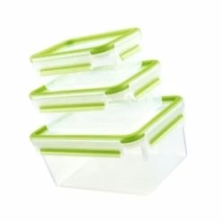 Billig 😀 Emsa Frischhaltedose CLIP & CLOSE, 3er Set, 0,55/1,0/2,30 L, Farbe Grün ✨ -Thermos cup Sale unnamed file 1451