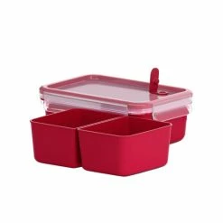 Brandneu 🧨 Emsa Mikrowellendose CLIP & MICRO 1,0 Liter Mit Einsätzen 🔥