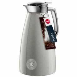 Brandneu 😉 Emsa Isolierkanne PLAZA 1,0 Liter Silber 💯