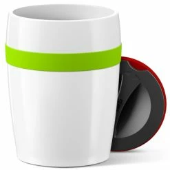 Bestes Angebot 😉 Emsa Isolierbecher TRAVEL CUP CERAMICS 0,2 L. Weiß/anthrazit 🔔