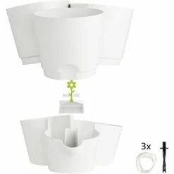 Besorgen 🥰 Emsa FRESH HERBS Kräutertopf Trio, Weiß 🧨