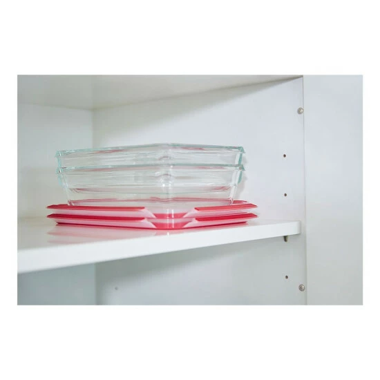 Auslauf 😀 EMSA Frischhaltedose Clip & Close 0,45/0,8/2,0l Rechteckig 3teilig, Rot/klar (1 Set) 👏 4 Auslauf 😀 EMSA Frischhaltedose Clip & Close 0,45/0,8/2,0l Rechteckig 3teilig, Rot/klar (1 Set) 👏 – Bild 4