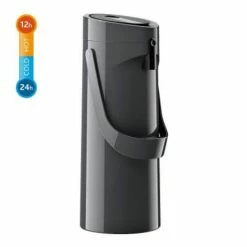 Neu 🧨 Emsa Iso-Pumpkanne PONZA 1,9 Liter, Mit Drehbarem Standfuss, Farbe Anthrazit 💯 -Thermos cup Sale unnamed file 174
