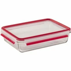 Auslauf 🤩 Emsa Frischhaltedose CLIP & CLOSE Glas 3er Set 0,5/0,9/2 Liter Transparent / Rot 🛒 -Thermos cup Sale unnamed file 1828