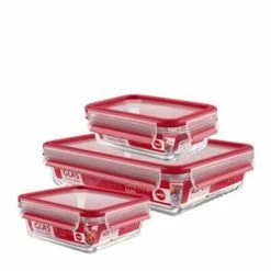 Auslauf 🤩 Emsa Frischhaltedose CLIP & CLOSE Glas 3er Set 0,5/0,9/2 Liter Transparent / Rot 🛒 -Thermos cup Sale unnamed file 1831