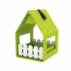 Aktion 🛒 Emsa 514491 Landhaus Futterhaus ; L X B X H: 14 Cm X 14 Cm X 20 Cm ; Farbe: Grün ⭐