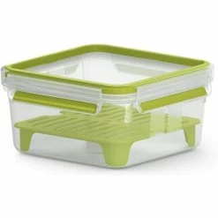 Am billigsten 🔔 Emsa XL Sandwichbox CLIP & GO 1,3 Liter Transparent / Grün 🛒 -Thermos cup Sale unnamed file 1940