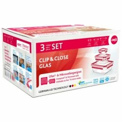 Bestes Angebot 💯 Emsa Frischhaltedose CLIP & CLOSE Glas 3er Set 💯 -Thermos cup Sale unnamed file 2031