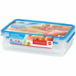 Aktion ⭐ Emsa Aufschnittbox CLIP & CLOSE 2 X 0,6 Liter Transparent 🧨