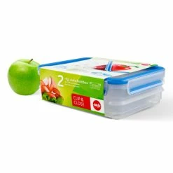 Aktion ⭐ Emsa Aufschnittbox CLIP & CLOSE 2 X 0,6 Liter Transparent 🧨 -Thermos cup Sale unnamed file 2138