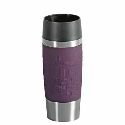 Budget 🎁 Emsa Travel Mug Isolierbecher, Edelstahl, Manschette, Brombeer, 0,36 L, 513359 🌟 -Thermos cup Sale unnamed file 22