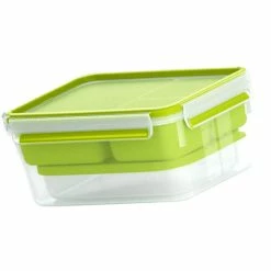 Großhandel 🎉 Emsa XL Lunchbox CLIP & GO 2,3 Liter Transparent / Grün 🎉 -Thermos cup Sale unnamed file 249