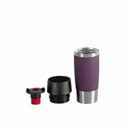 Budget 🎁 Emsa Travel Mug Isolierbecher, Edelstahl, Manschette, Brombeer, 0,36 L, 513359 🌟 -Thermos cup Sale unnamed file 25