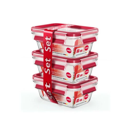 Angebote ✨ Emsa Frischhaltedose CLIP & CLOSE Glas 0,45 Liter 3er Set 🔥 5 Angebote ✨ Emsa Frischhaltedose CLIP & CLOSE Glas 0,45 Liter 3er Set 🔥 – Bild 5