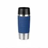 Großhandel 😀 Emsa Edelstahl Isolierbecher Thermobecher Travel MUG Waves Blau 360ml ❤️