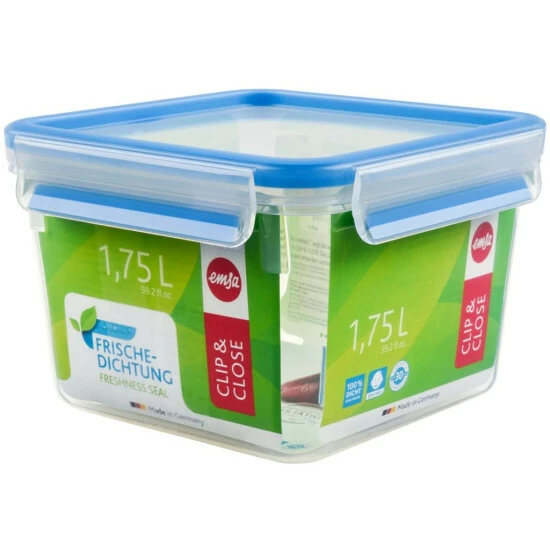 Angebote 💯 Emsa Frischhaltedose CLIP & CLOSE Quadratisch 1,75 Liter 🛒 2 Angebote 💯 Emsa Frischhaltedose CLIP & CLOSE Quadratisch 1,75 Liter 🛒 – Bild 2