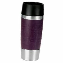 Budget 🎁 Emsa Travel Mug Isolierbecher, Edelstahl, Manschette, Brombeer, 0,36 L, 513359 🌟 -Thermos cup Sale unnamed file 28