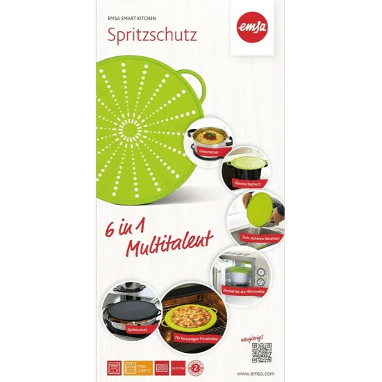Angebote 🔥 Emsa Smart Kitchen Silikon Spritzschutz 26 Cm, Grün , 514557 💯 4 Angebote 🔥 Emsa Smart Kitchen Silikon Spritzschutz 26 Cm, Grün , 514557 💯 – Bild 4