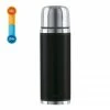 Budget ⌛ Emsa Senator Class Isolierflasche, Edelstahl/Leder Schwarz, 1,0 L, 502437 ✔️