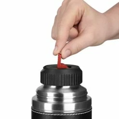 Budget ⌛ Emsa Senator Class Isolierflasche, Edelstahl/Leder Schwarz, 1,0 L, 502437 ✔️ -Thermos cup Sale unnamed file 2980