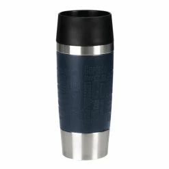 Brandneu ⌛ Emsa Travel Mug Isolierbecher, Edelstahl, Manschette, Blau, 0,36 L, 513357 🔥 -Thermos cup Sale unnamed file 3