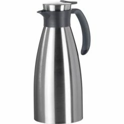 Am billigsten 🧨 Emsa Soft Grip Isolierkanne Quick Tip 1,5L Edelstahl/Schwarz, 514499 👍