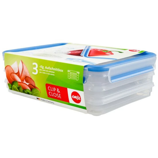 Bestpreis ❤️ Emsa Aufschnittbox CLIP & CLOSE 1,65 Liter Transparent 😉 4 Bestpreis ❤️ Emsa Aufschnittbox CLIP & CLOSE 1,65 Liter Transparent 😉 – Bild 4