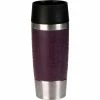 Am billigsten 🥰 Emsa Isolierbecher 'Travel Mug', 0,36 Liter, Edelstahl / Brombeer 🔥