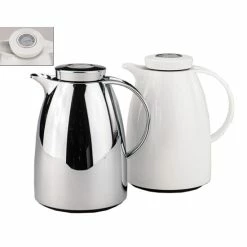 Auslauf 👍 Emsa Auberge Aroma Control Isolierkanne, Chrom, 1,0 L, 509141 🎉