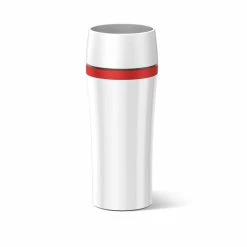 Rabatt ⌛ Emsa Travel Mug Fun, Fassungsvermögen 0,36 L - Farbe: Weiss/Rot; 514579 💯