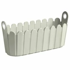 Am billigsten ✔️ Emsa LANDHAUS Jardinière 39 X 15 Cm Seidengrau ⌛