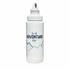 Brandneu 🎁 EMSA Trinkflasche Drink2Go Light Steel 'Adventure', 0,6 Liter, Weiß 🥰 -Thermos cup Sale unnamed file 3309