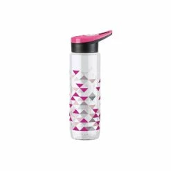 Bestpreis 🎁 EMSA Trinkflasche Drink2Go Tritan 0,7l Mit Sportverschluss Triangle, Klar/pink 🤩