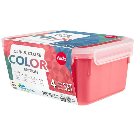 Großhandel 💯 Emsa CLIP & CLOSE Colour Edition Grün 4er Set (0,2 / 0,55 / 0,8 / 2,2) 😍 5 Großhandel 💯 Emsa CLIP & CLOSE Colour Edition Grün 4er Set (0,2 / 0,55 / 0,8 / 2,2) 😍 – Bild 5