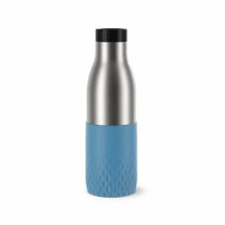 Brandneu 👍 Emsa Trinkflasche BLUDROP SLEEVE 0,5 Liter Aqua ⌛