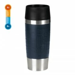 Brandneu ⌛ Emsa Travel Mug Isolierbecher, Edelstahl, Manschette, Blau, 0,36 L, 513357 🔥 -Thermos cup Sale unnamed file 4