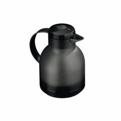Auslauf 👍 Emsa Isolierkanne SAMBA 1 Liter Quick Press, Farbe Transluzentes Schwarz ⌛