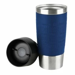 Brandneu ⌛ Emsa Travel Mug Isolierbecher, Edelstahl, Manschette, Blau, 0,36 L, 513357 🔥 -Thermos cup Sale unnamed file 5