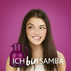 Auslauf 👍 Emsa Isolierkanne SAMBA 1 Liter Quick Press, Farbe Transluzentes Schwarz ⌛ -Thermos cup Sale unnamed file 500