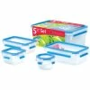 Beste Bewertungen von 🤩 Emsa Clip & Close 5Er Set Frischhaltedosen, 0,15 L - 3,7 L, 508568 👍