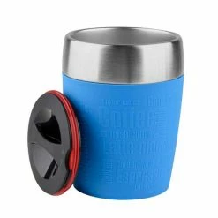 Bester Verkauf 👏 Emsa Isolierbecher TRAVEL CUP 0,20 Liter Manschette Blau 👍 -Thermos cup Sale unnamed file 73