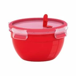 Billig 👏 EMSA Microwellendose Clip & Micro, 2,6 Liter, Rund, Rot ❤️